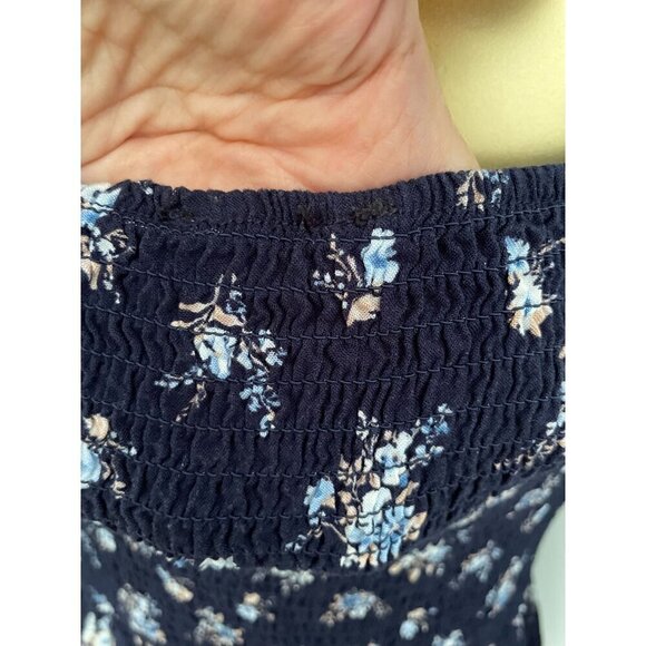 As U Wish Floral Print Long Sleeve Dainty Mini Dress Built-In Bra L Boho Style N - Picture 9 of 12